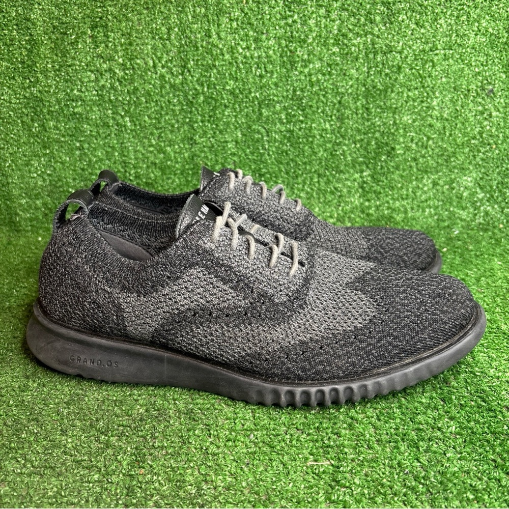 Cole Haan 2.Zerogrand Stitchlite Men's Size 9.5 M Black Oxford Knit Shoes C27563